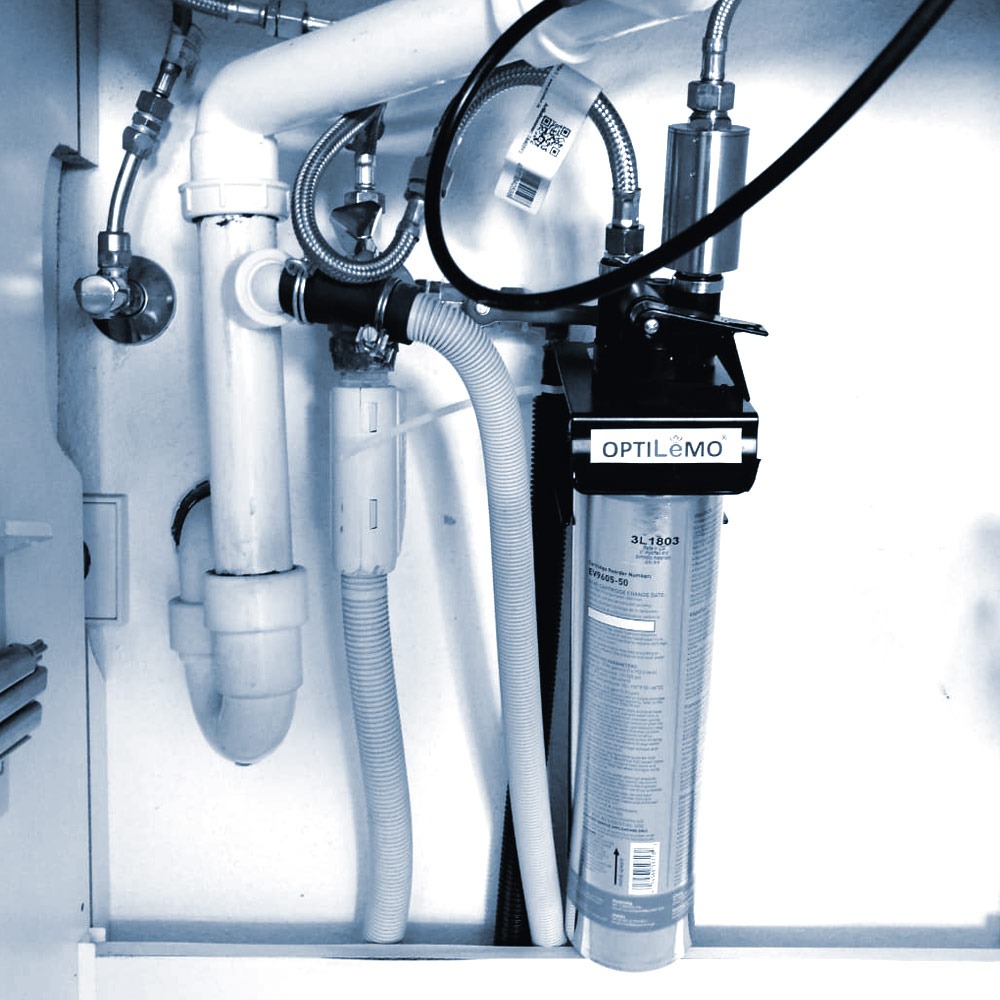 OPTILeMO für die Spüle mit Pentair Everpure 4C2 Filter